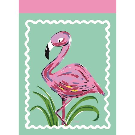 MAGNOLIA GARDEN FLAGS 13 x 18 in Flamingo Polyester Garden Flag M010051